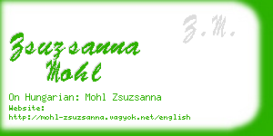 zsuzsanna mohl business card